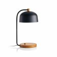 Lex Black Dome USB Desk Lamp